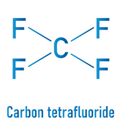 Tetrafluoromethane Molecule Skeletal Formula