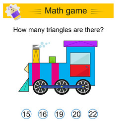 How Many Triangles Are There Math Game For Kds