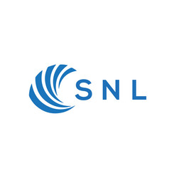 Snl Letter Logo Design On White Background