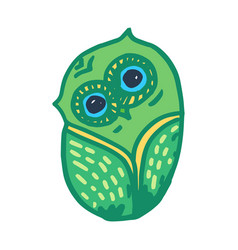 Cute Forest Eagle Hand Drawn Owl Bird