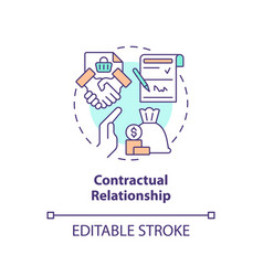 2d Customizable Contractual Relationship Line