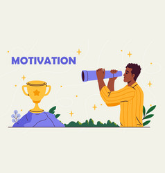 Man With Motivation Concept