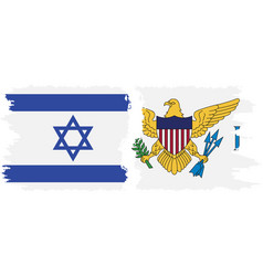 United States Virgin Islands And Israel Grunge