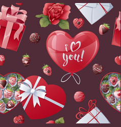 Seamless Pattern With Gift Box Balloon