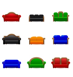 Home Furniture Icons Set Royalty Free Vector Image