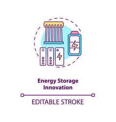 Energy Storage Innovation Concept Icon