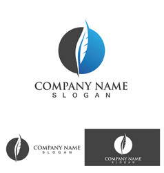 Feather Law Logo Template