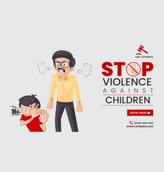 Stop Violence Against Children Landscape Banner