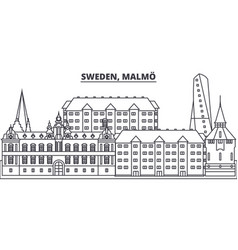 Sweden Gothenburg Line Skyline