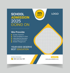 2030 Kids School Admission Social Media Ad Post