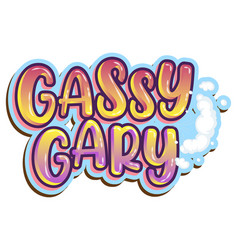 Gassy Gary Logo Text Design