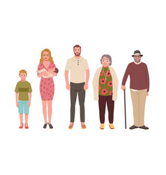 Large Family With Glasses From Children To