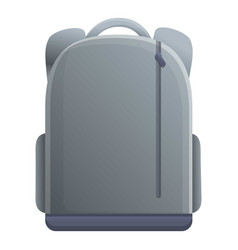 School Laptop Backpack Icon Cartoon Style