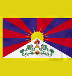 Tibet Waving Flag National Flag Background