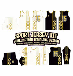 Chevron Gradient Gold Arrow Jersey Design