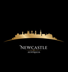 Newcastle Australia City Silhouette Black