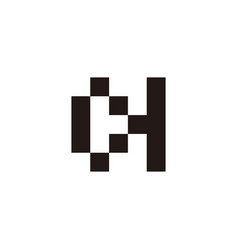 Letter C And H Squares Geometric Symbol Simple