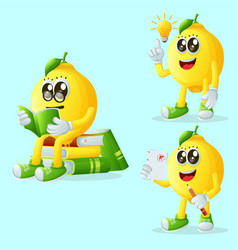 Cute Lemon Characters Being Clever