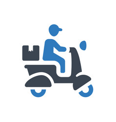 Motorbike Delivery Icon