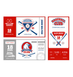 Baseball Sports Ticket Design With Vintage