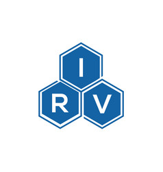 Irv Letter Logo Design On White Backgroundirv