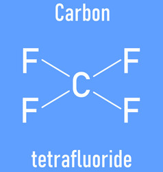 Tetrafluoromethane Molecule Skeletal Formula