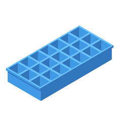 Ice Cube Tray Kitchen Icon Isometric Style