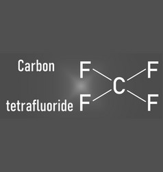 Tetrafluoromethane Molecule Skeletal Formula