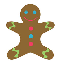 Gingerbread Man Flat Icon 63