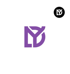 Letter Dy Yd Monogram Logo Design