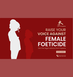 Raise Your Voice Landscape Banner Design