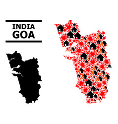 War Collage Map Of Goa State