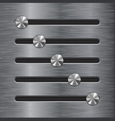 Metal Slider Bar Stainless Steel Brushed Surface