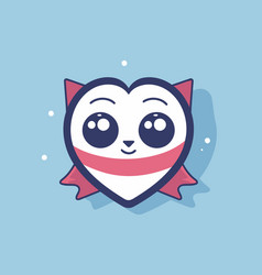 Kawaii Heart Character Icon Design