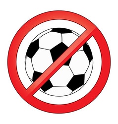 No Ball Games Football Soccer Forbidden