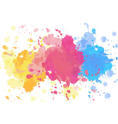 Vivid Splashing Watercolor Drops