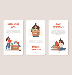 Donation And Charity Concept Volunteer Women