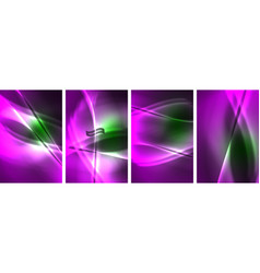 Vibrant Purple And Green Abstract Backgrounds