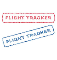 Flight Tracker Textile Stamps