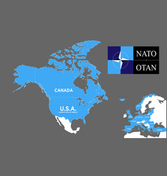 Nato America Map With Logo