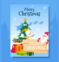 Merry Christmas Vertical Banner Social Media