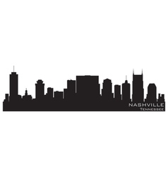 Nashville Tennessee Skyline Detailed Silhouette