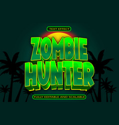 Zombie Hunter Style Editable Text Effect 3