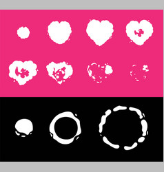 Heart Explosion Storyboard Animation Sprite Set