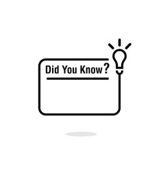 Did You Know Template Post Icon For Social