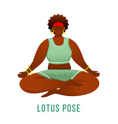 Lotus Pose Flat Padmasana African American