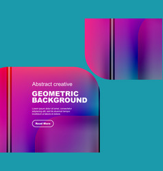 Round Square Geometric Abstract Background