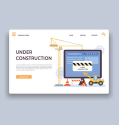 Website Under Construction Landing Page