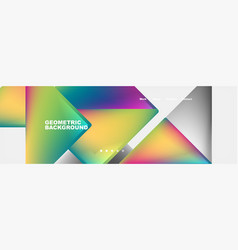 A Colorful Geometric Background With Triangles And