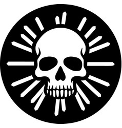 Death - Black And White Isolated Icon